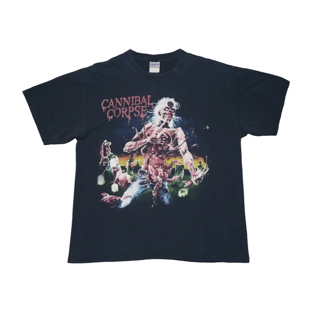 Vintage Cannibal Corpse T-Shirt Eaten Back To Life 2002 Size Large
