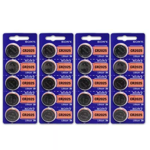 20 X Sony Murata  Brand Cr2025 3V Lithium Battery Made In Japan Shipped Sydney