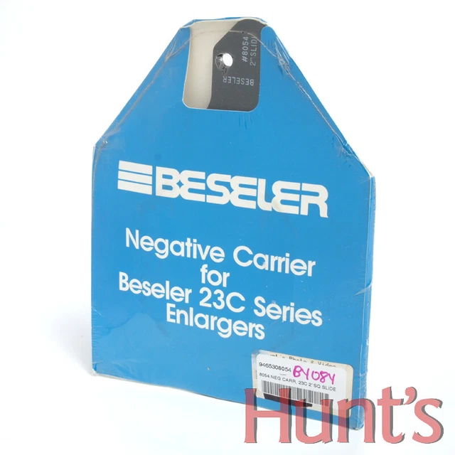 BESELER 35mm MONTADO SIN VIDRIO 2""x2"" SOPORTE DESLIZANTE PARA AMPLIADORES SERIE 23C​ NUEVO