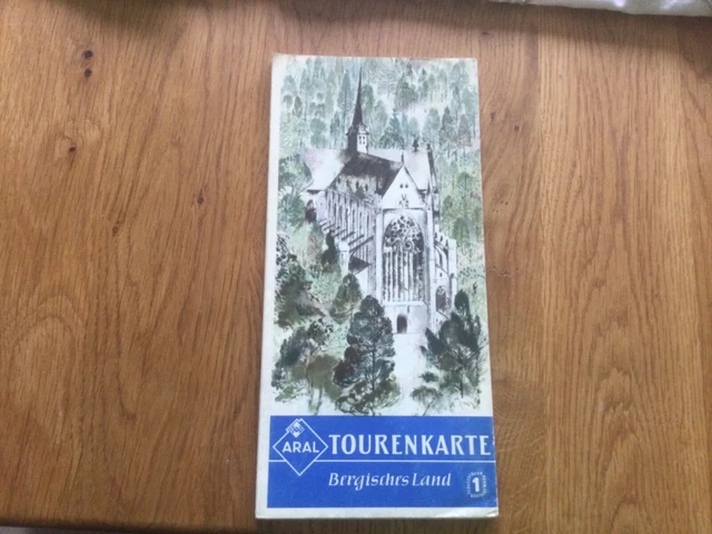 ARAL, Tourenkarte,   Bergisches Land,   Landkarte , Urlaub; 60iger Jahre