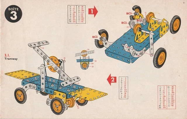 Avion Biplan Meccano N°1A De 1931 - Tôle - Grand Modèle 36x47cm - Très Bel état