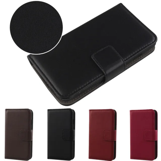 Flip Veritable Leather Cuir Etui Housse Case Protection Cover Pour téléphone