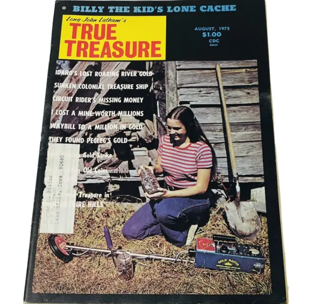 1975 True Treasure Hunting Magazine Metal Detecting August Billy The Kid Cache