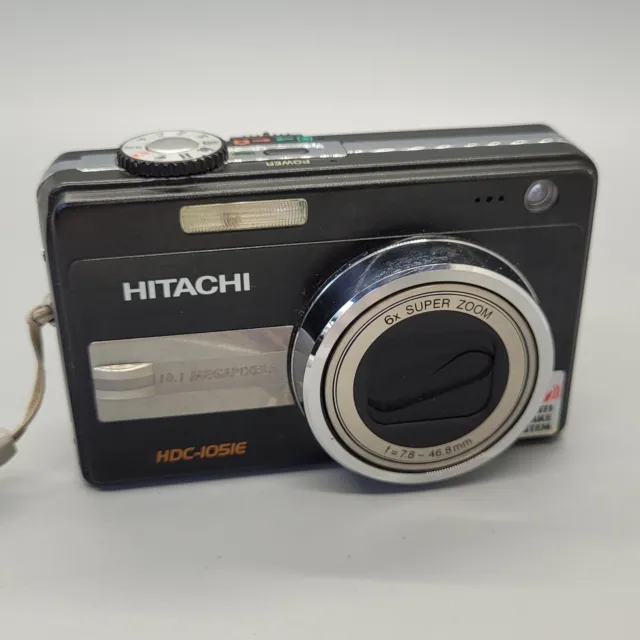 Hitachi HDC-1051E 10.1MP Compact Digital Camera Black Tested