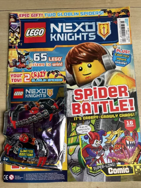 Lego Nexo Knights Magazine Issue #4 2 x Goblin Spiders (Pre Owned Lego Sealed)