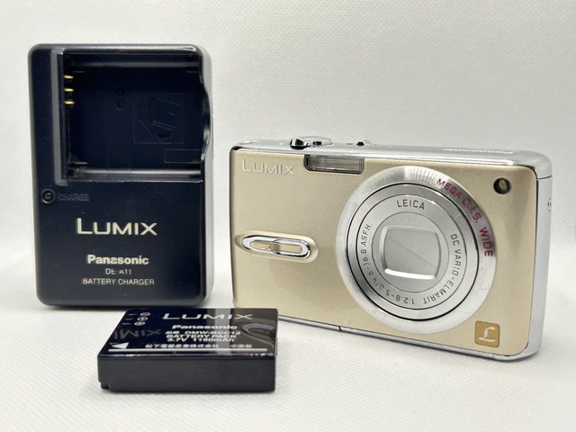 PANASONIC LUMIX DMC FX66 Gold Digital Camera with Box