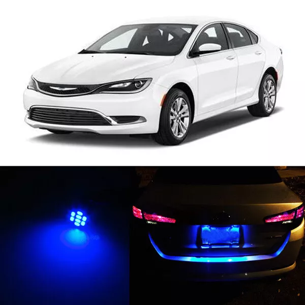 Blue LED License Number Plate Lights For CHRYSLER 200 2011-2015 2012 2013 2014