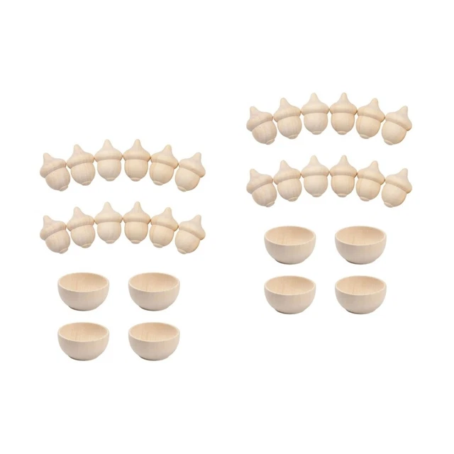 2 Sets Bols créatifs Peinture Jouets Diy Acorns Modèles enfants Graffiti Toys