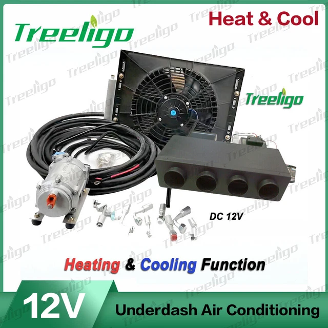 HEAT & COOL AC Kit Universal Under Dash Compressor Kit Air Conditioner