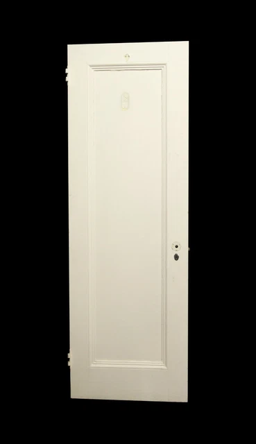 Vintage 1 Pane White Wooden Passage Door 83 x 27.75