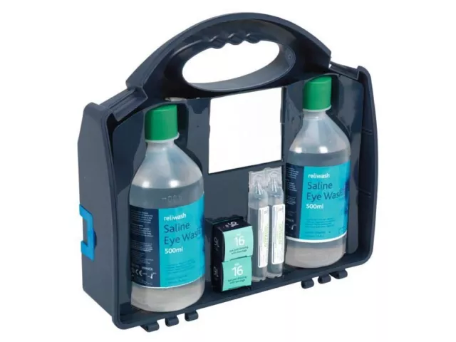 Sealey Eye Wound Wash Station Sterile Emergency Pack For Garages Workshops EWS01