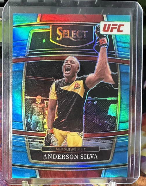 2022 Panini Select UFC Concourse Light Blue Prizm /199 Anderson Silva #2
