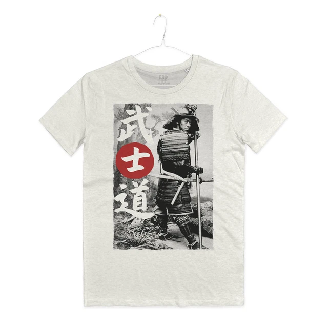Maglietta Samurai Giapponese Arti Marziali Bushido T-shirt Man Japan Hagakure