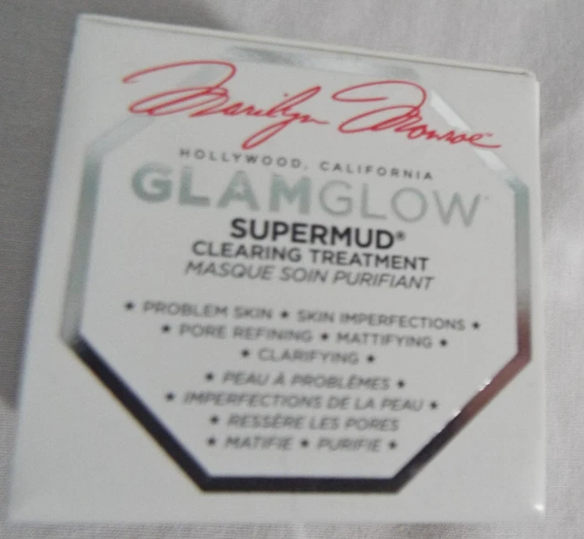 Tratamiento de limpieza GlamGlow Supermud 15 g 0,5 oz Marilyn Monroe edición limitada