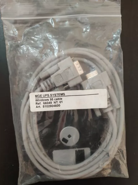 MGE UPS Systems Windows Cable Ref.66049 NT:01 5102904600