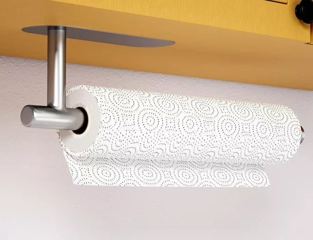 Kitchen Roll Holder Self Adhesive Cabinet Paper Roll Holder Stainless