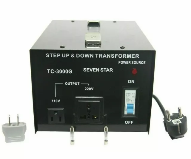 Transformador De Corriente 3000W Convertidor De Voltaje 220V A 110 O 110V A 220V