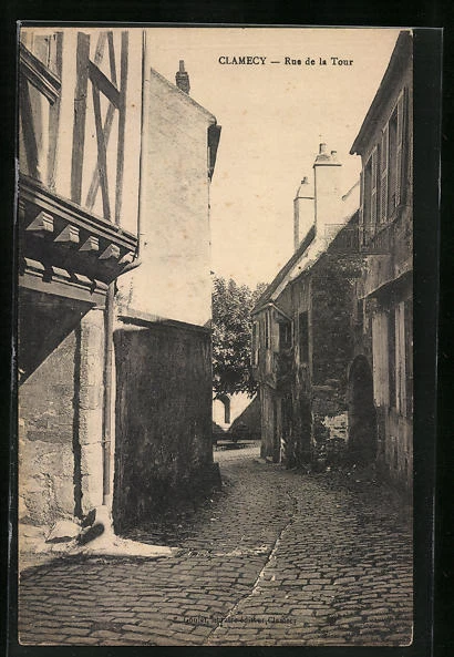 CPA Clamecy, Rue de la Tour