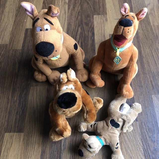 VINTAGE WARNER BROS. Scooby Doo Plush Soft Toy Bundle 1 Posable 2001