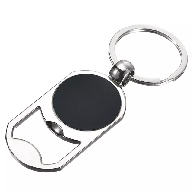 Bottle Opener Keychain, 1pcs - Stainless Steel Flat Beer Bottle Opener (Silver)