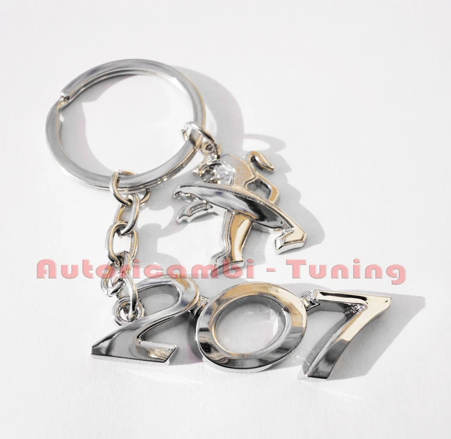 Portachiavi Auto Per Peugeot 2008 I (2013-2015) – Con Stemma, Regalo Originale Per Appassionati