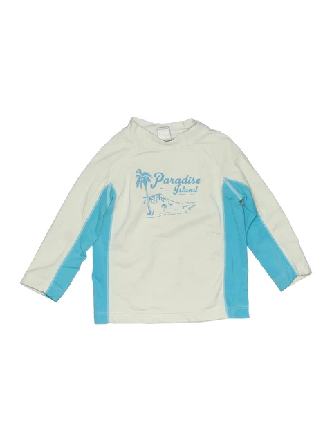 Janie and Jack Girls White Rash Guard 6-12 Months
