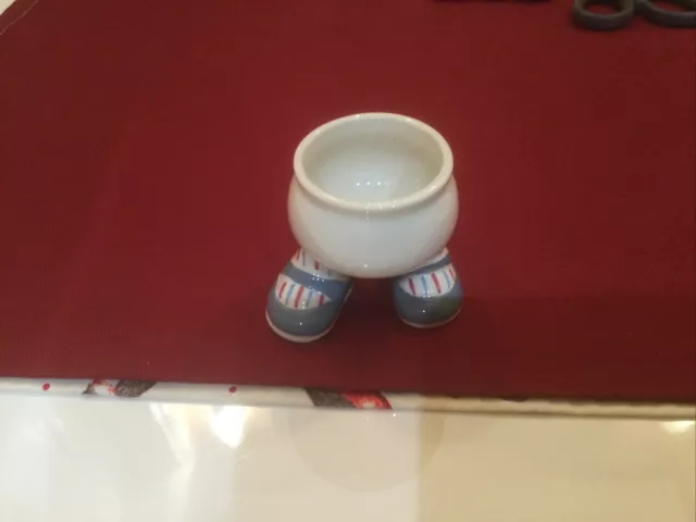 Carlton Walking Ware Egg Cup With Grey Shoes