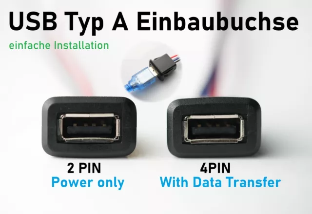 USB A Buchse Typ A  Reparatur Nachrüsten Einfügen Einbau Charging Lade Port DIY