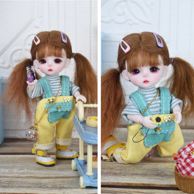 16cm BJD Doll Gift for Girls Dolls with Clothes Lifelike Beauty Toys Kids Gift