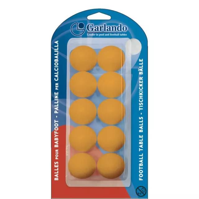 SET 10 PALLINE ARANCIO standard per CALCIO BALILLA, GARLANDO