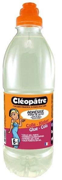 Cleopatra Pegar Fuerte Gel Adhesivo Transparente ML 1KG Especial Papel Cartón