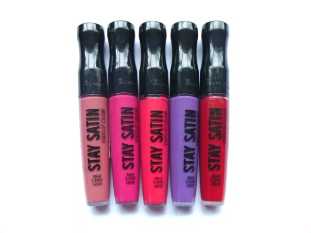 RIMMEL London Stay Satin Liquid Lip Colour Lip Gloss 5.5ml-Choose Shade