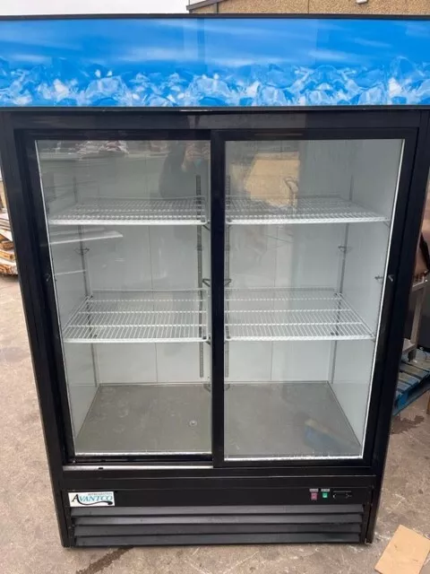 Avanto Two Door Sliding Merchandiser Refrigerator With Led Lighting