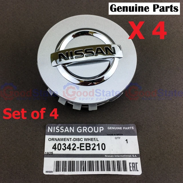 GENUINE NISSAN NAVARA D40 Pathfinder R51 Alloy Wheel Centre Hub Cap x4