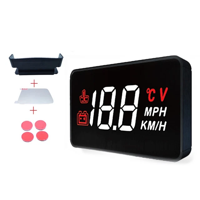HUD Head-up Display OBD2 Supporto overvelocità 250 Ma Accessori Digitali