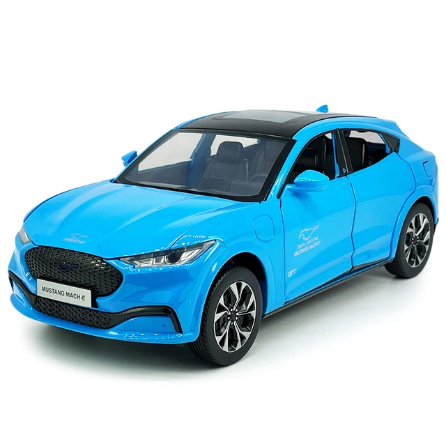 1:24 Ford Mustang Mach-E Model Car Toy Car Diecast Toys for Kids Gift Boys Blue