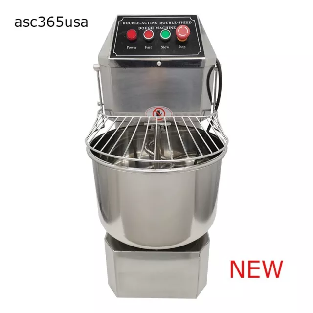Dough Mixer 30QT Dough Spiral Mixer Bakery Flour Mixing Machine Food Preparation