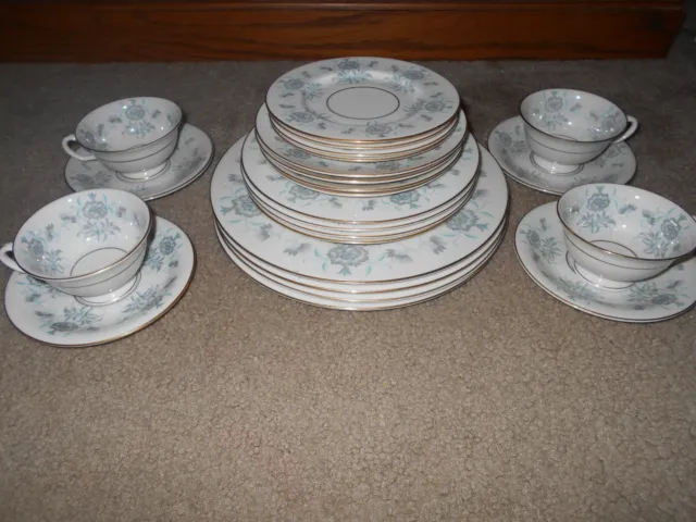 Castleton China Caprice Set of 24 pc Dinnerware Set 4 place Setting