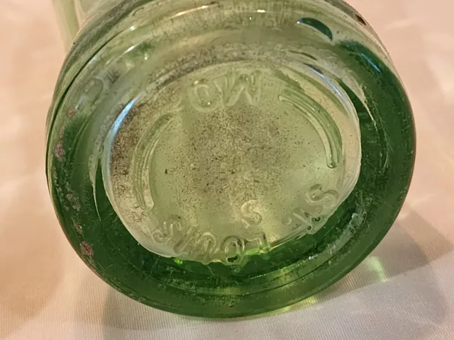(3) Vintage vintage 1900s Coca Cola Soda Bottle Green Glass