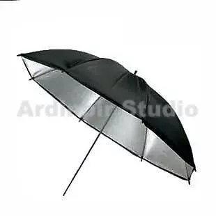 Pair of 33" Black Silver Studio Flash Lighting Umbrella
