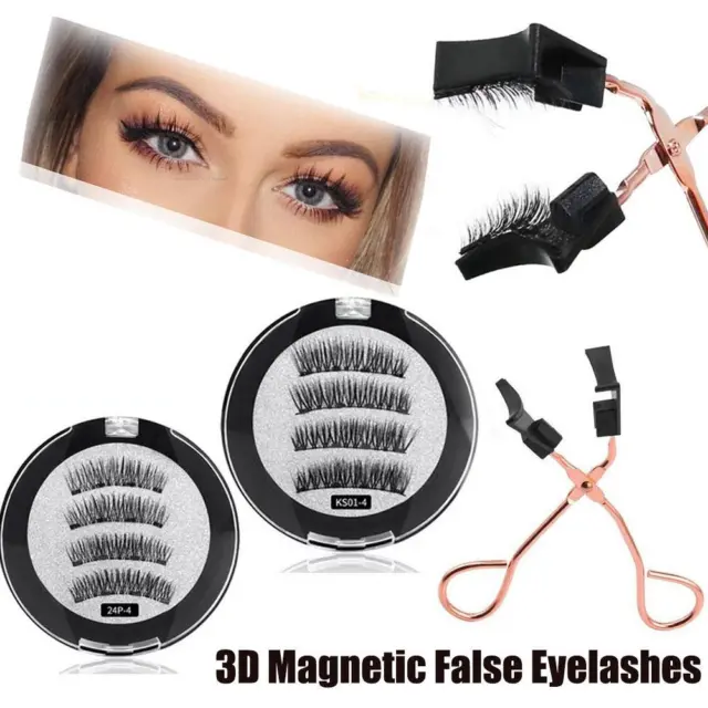 Magnetische Wimpern Set Curler Clip Quantum Kit Falsche Wimpern 3D Eye Lashes