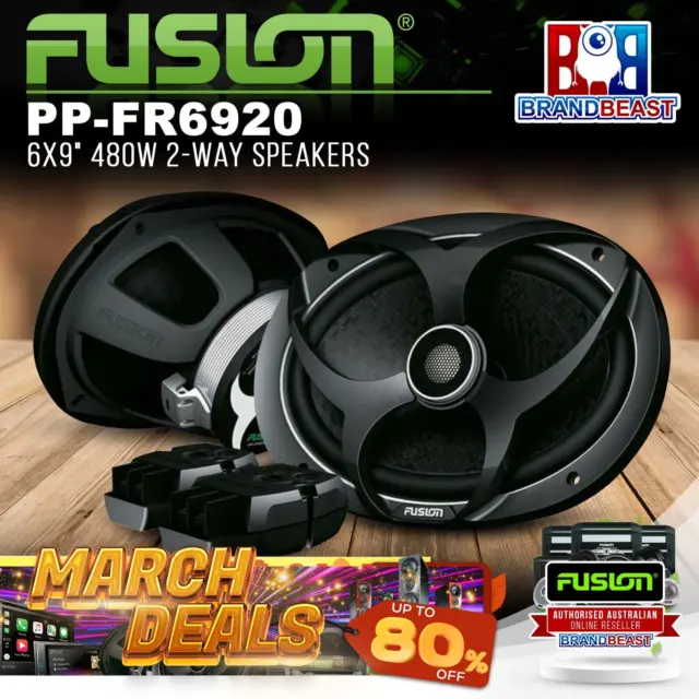 Fusion PP-FR6920 6x9" 480W 2-Way Speakers