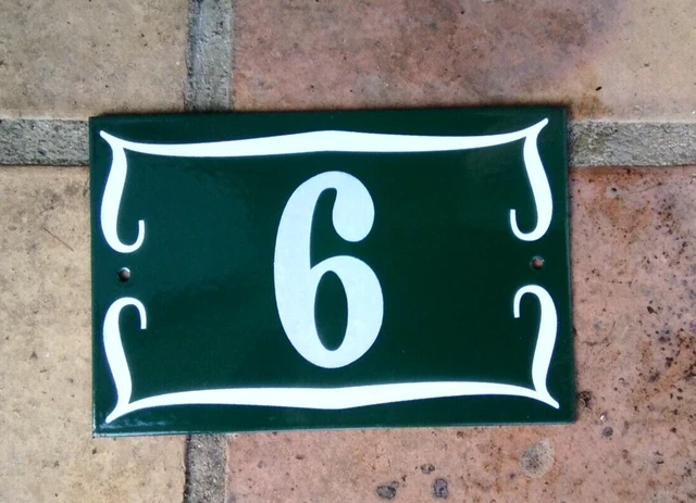 PLAQUE EMAILLEE NUMERO DE RUE MAISON CLASSIQUE EMAIL 62 à 93 NEUF FAB EN FRANCE EUR 19,44 - FR