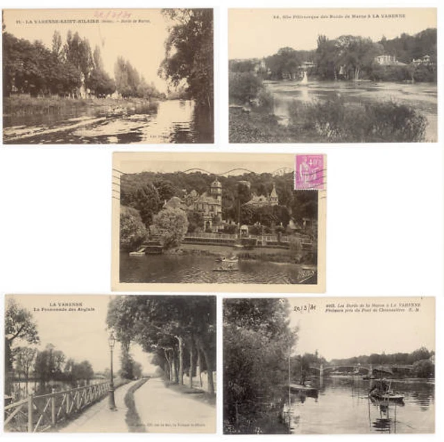 5 Cpa La Varenne - Chennevieres - Bords De Marne