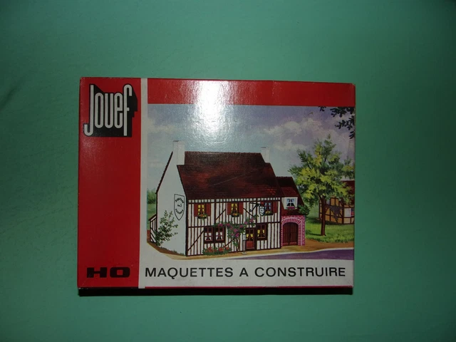 Maquette train HO Jouef, immeuble d'angle toit tuiles rouge, ref 05105400, neuve à monter - Modélisme