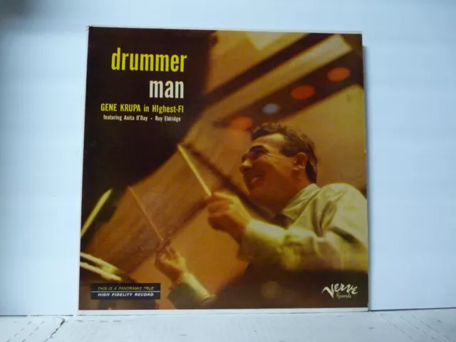 NM MINUS Gene Krupa Feat Anita O'Day /Roy Eldridge "Drummer Man" LP FROM 1956 Q NM MINUS Gene Krupa Feat Anita O'Day /Roy Eldridge "Drummer Man" LP FROM 1956 Q