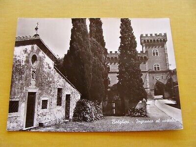 Cartolina Bolgheri Ingresso al Castello 1955 ca 
