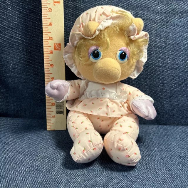 Muppet Babies Hasbro Softies Plush Miss Piggy PAMPERS 1984 Vintage