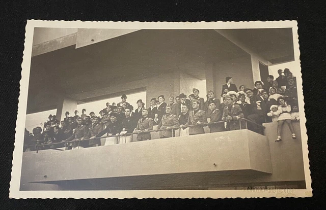 Fotocartolina Militare Periodo Fascista  Manifestazione  Sportiva 1939