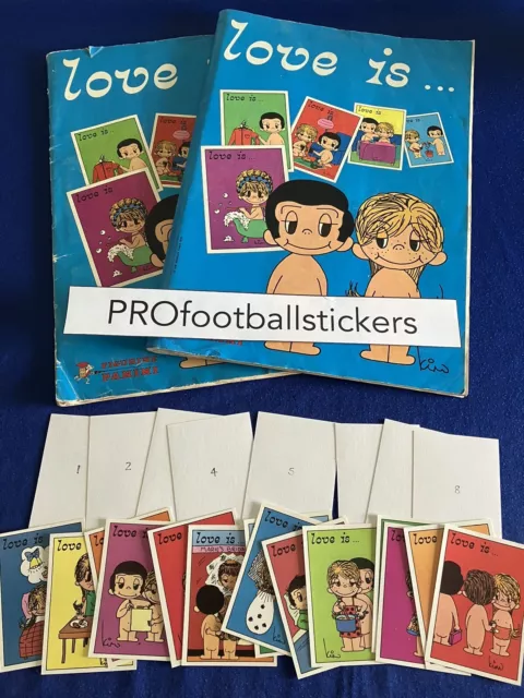 Panini Love Is…. 1978 album stickers Pick or choose your numbers
